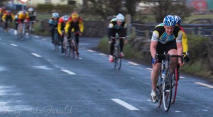 Ollie sprints to the finish taking the points and the win - photo by Tony Fitzgerald
