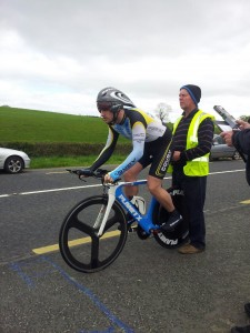 Patjoe at the TT start line