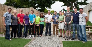 All the prize winners. Photo by Oliver Whyte.