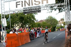 Keith looking happy taking the 1st place